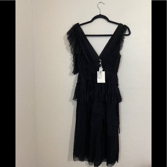 Joie Johnesha wrap-effect tiered pleated dress - Picture 7 of 11